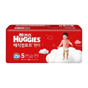 하기스 매직컴포트 팬티형 기저귀 남아용, 84매, 5단계