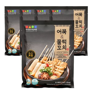 부산어묵 꼬치어묵 & 물떡 소스포함, 5개, 570g