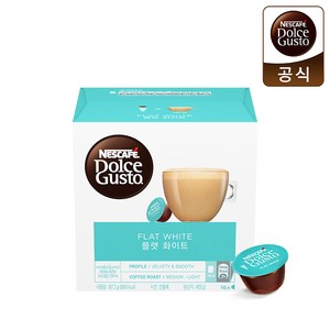 네스카페 돌체구스토 정품 캡슐커피 플랫화이트 16캡슐, 11.7g, 16개입, 1개