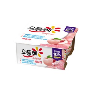 빙그레 요플레 복숭아 85g 16개