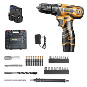 [BFMAX] 고출력 독일기술 전동 드릴 충전식 임팩 스크류 드라이버 가정용 미니 렌치, 스탠다드 12V 배터리 1+1 4mm 두께 철판 천공, 1개