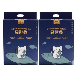 펫트리츠 고양이 묘한츄 대용량 간식 30p, 2개, 450g, 가다랑어게살