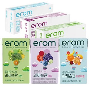 이롬 황성주박사의 과채습관 140ml 3종 (트로피컬/그린/퍼플), 72개입, 0.14l