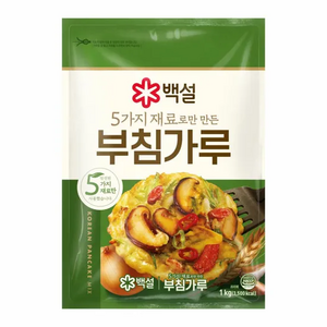 백설 5가지 재료로만 만든 부침가루, 1kg, 2개