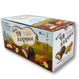 제주 우도땅콩 초코찰떡파이 여행 선물 특산물 사무실간식, 20개, 36g