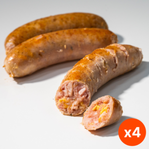 퀸주트 베이컨체다치즈소세지 - 수제 소세지, 4개, 270g