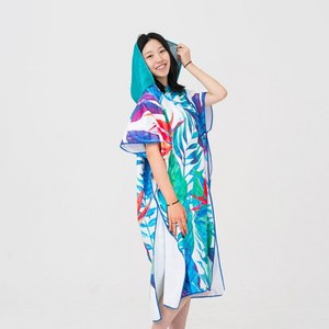 TAPONY 비치가운 비치판초 판초타월 서핑판초 후드판초 판초 비치 타올 서핑 가운 비치타올 수영 체온유지