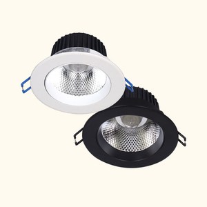 LED 4인치 COB 다운라이트 12W 집중형 스팟조명 매입등, 백색바디, 주광색 5700K 흰빛, 1개