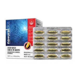 내츄럴플러스 초임계 알티지 오메가3 앤 비타민D 60캡슐, 60정, 1개