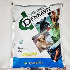 덴카비트 2kg 가축용 송아지 염소 강아지 고양이 산양 망아지 대용유, 1개