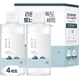 라운드랩 독도 토너 200ml + 로션 200ml 세트, 4세트