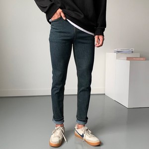 남성용 데일리 스판 청바지 빅사이즈 밴딩 데님 팬츠