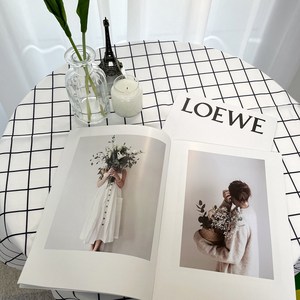 감성 빈티지 체크 테이블보 식탁보 린넨 방수 모던 캠핑, 90X140cm(2인), 4.화이트체크(방수)