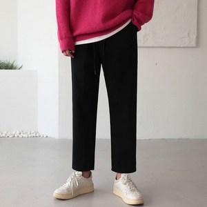 융 기모 면 테이퍼드 밴딩 스판 팬츠(3color)