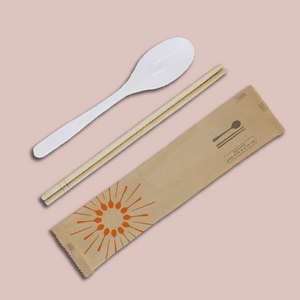 KRM-햇살수저세트 개별포장 500개 일회용 수저 젓가락, 1박스