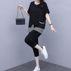 여름 반팔 상하세트 단라인SET
