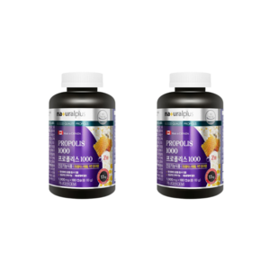 내츄럴플러스 프로폴리스 1000 1000mg x 180캡슐, 180정, 2개