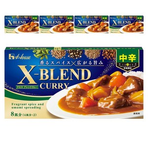 크로스블렌드카레 중간 매운맛, 5개, 140g