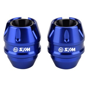 라이더무드 SYM 크루심125 머플러 슬라이더 프론트 포크 배기관 앞바퀴 보호 범퍼 가드 튜닝, SYM 프론트 - 블루(포르자 사용가능), 1개