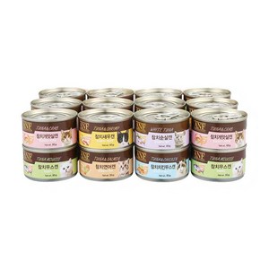 [고양이] ANF 캣푸드 캔 6종콤보 95g x 24개 (6종 각 4개씩 총24개), 참치,게맛살,치킨,새우,연어, 1개