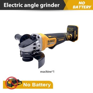 Dewalt 브러시리스 앵글 연마기 무선 커팅 머신 임팩트 폴리셔 20V 배터리용 DCG406 125mm 9000RPM, No battey, 01 No battey, 1개