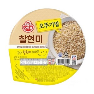 오뚜기 오뚜기밥 찰현미, 210g, 24개