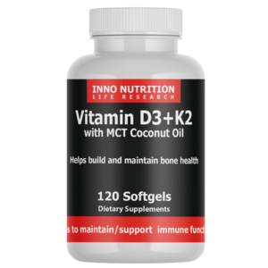 이노뉴트리션 비타민 D3 K2 120정 코코넛오일함유 심혈관영양제 뼈건강 치아건강 동맥경화, 1개, 120개