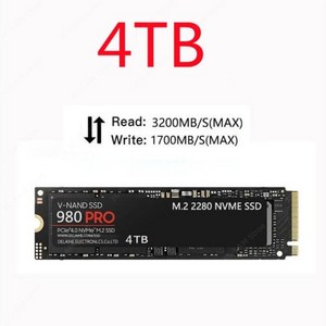 내부 솔리드 스테이트 디스크 SSD M.2 4TB 2TB 1TB 980 프로 M2 2280 PCIe Gen 4.0X4 NVMe 1.3c 250 500 MZ-V8V250B, [03] 4TB