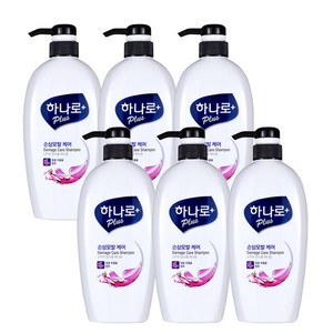 하나로 플러스 손상모발 케어 샴푸 680ml, 6개