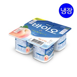 바이오요거트 백도(떠먹는요구르트), 12개, 85g