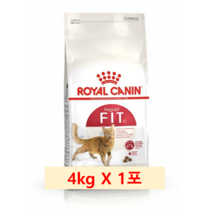 [로얄캐닌] 고양이사료 피트 4kg 다이어트 캣사료, 1개