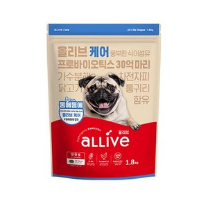 대주펫푸드 전연령용 올리브 케어 강아지 건식사료, 닭, 1.8kg, 1개