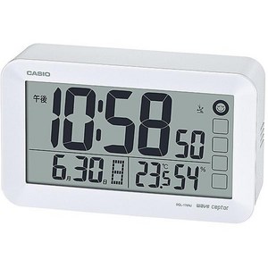 CASIO 카시오 DQL-170NJ-7JF [전파식 디지털 알람시계 자명종 전자음 캘린더 온습도 기능], 단일