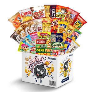 까까나라 스낵폭탄 30p 과자 간식 선물세트, 1세트, 스낵폭탄 럭키박스(30p)