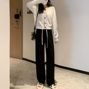 인생여전 포근한 골덴 코듀로이 골지 하이웨스트 와이드팬츠