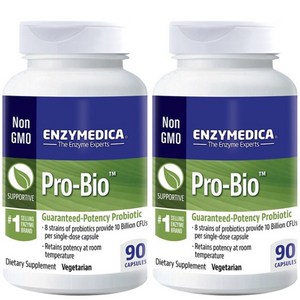 엔자이메디카 프로-바이오 유산균 베지테리안 캡슐, 90캡슐, 2개
