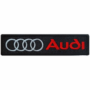 와펜 D747 - Audi 아우디 사각 로고 블랙 마크 패치 와펜