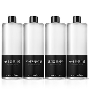 코코도르 대용량 디퓨저 리필액, 양재동꽃시장, 500ml, 4개