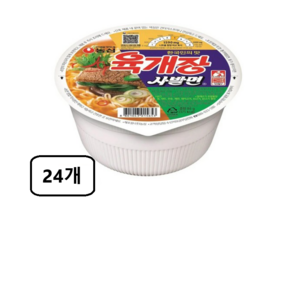 농심 육개장 사발면 86g 24개