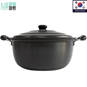 유유마트 국산 경질 국솥 곰솥 큰 냄비 대형 24 26 28 30 32 35 38 40 42 46 48 50 12종, 32cm, 1개