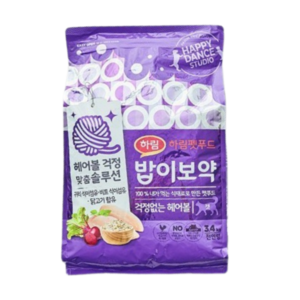 밥이보약 전연령용 걱정없는 헤어볼 고양이 사료, 3.4kg, 1개