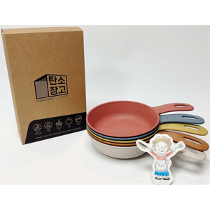 친환경 손잡이 앞접시 피크닉 그릇 먹방 캠핑 예쁜 플레이트, 1개