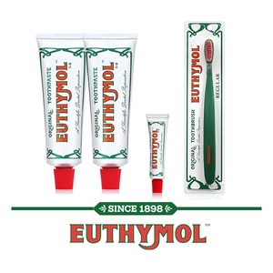 [EUTHYMOL] ★한정구성★ 치약 120gX2개 + 치약 20gX1개 + 칫솔X1개, 2개, 120g