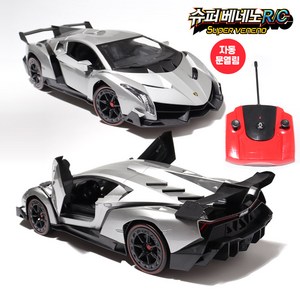 티블루 1-14 슈퍼베네노 RC카 그레이 무선조종 스포츠카, 1개