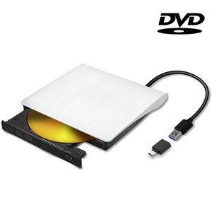 노트케이스 USB 3.0 DVD RW 멀티 외장형 ODD, NC-MULTI8X(화이트), 1개