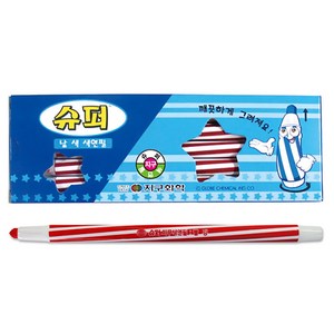 [동화오피스] 지구화학 슈퍼색연필 낱색 1타(12자루) / 단색색연필, 1색, 1개