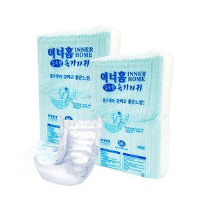 이너홈 일자형 실속형 속기저귀 2팩/4팩/6팩(흡수력 높음), 2개, 50개입
