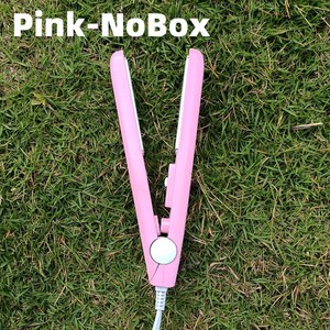 최신 컬링 아이론 미니 헤어 스트레이트너 아이언 세라믹 스타일링 도구 컬러 플랫 수염, 01 Pink-NoBox_03 UK