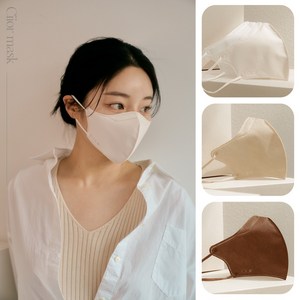 CIIOR 씨오르 KFAD 라이트 쿨 브이핏 새부리형마스크 여름용 시원한 숨쉬기편한 얇은 국산 컬러마스크, 라이트쿨화이트, 1개, L(중대형)