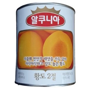 알쿠니아 황도2절 과일통조림, 600g, 1개